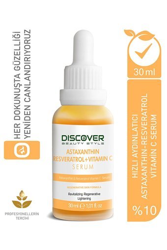 Discover Beauty Style Astaxanthin & Resveratrol C Vitaminli Canlandırıcı Jel Yüz Serumu 30 ml