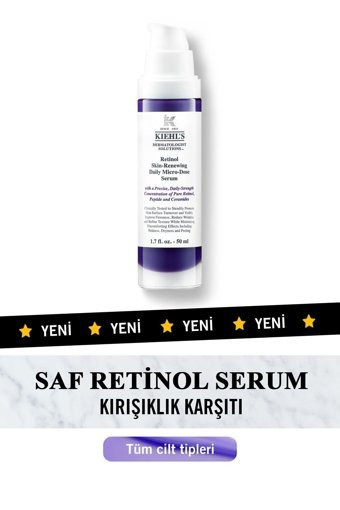 Kiehl's Dermatologist Solutions Retinollü Yaşlanma Karşıtı Kırışıklık Karşıtı Jel Yüz Serumu 50 ml