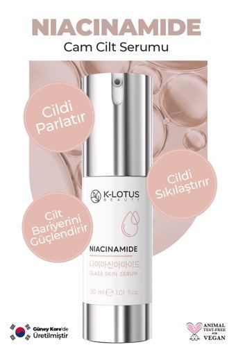 K-Lotus Beauty Glass Skin Canlandırıcı Yaşlanma Karşıtı Kırışıklık Karşıtı Jel Yüz Serumu 30 ml