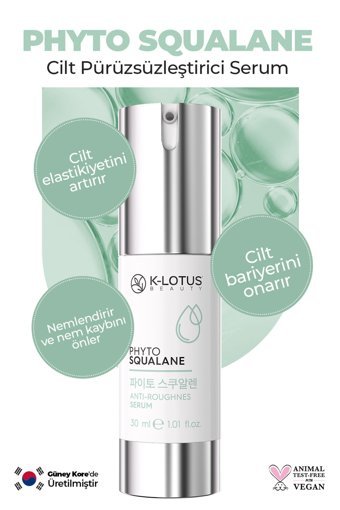 K-Lotus Beauty Phyto Squalane Canlandırıcı Yaşlanma Karşıtı Jel Yüz Serumu 30 ml