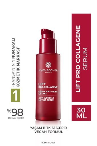 Yves Rocher Lift Kolajenli Yüz Dolgunlaştıran Canlandırıcı Yaşlanma Karşıtı Kırışıklık Karşıtı Jel Yüz Serumu 30 ml