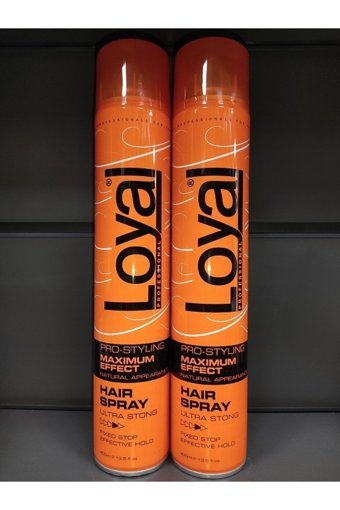 Loyal Sabitleyici Güçlü Saç Spreyi 2x400 ml