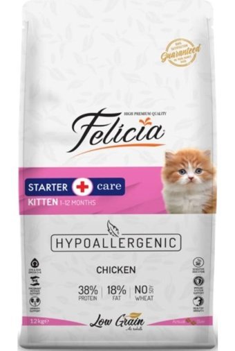 Felicia Hamsili-Tavuklu Az Tahıllı Yavru Kuru Kedi Maması 2 kg