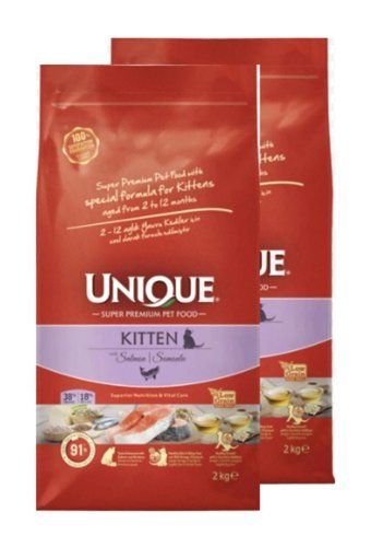 Unique Somonlu Az Tahıllı Yavru Kuru Kedi Maması 2x2 kg