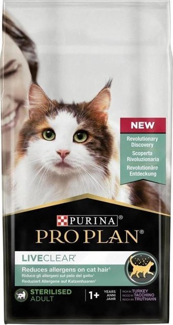 Pro Plan Liveclear Hindili Kısırlaştırılmış Yetişkin Kuru Kedi Maması 7 kg