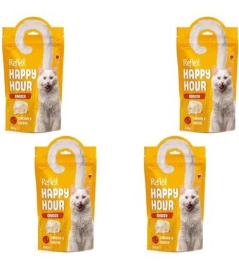 Reflex Happy Hour Tavuklu Tahıllı Yetişkin Kedi Ödül Maması 240 gr