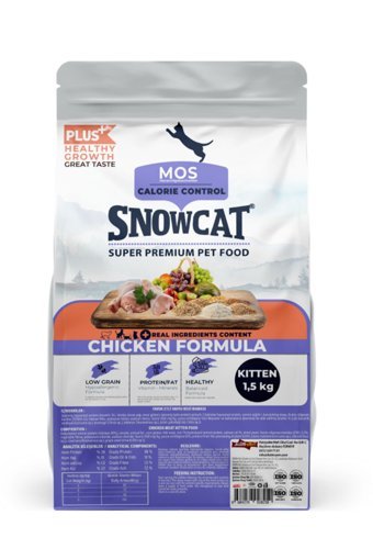 Snow Cat Tavuklu Az Tahıllı Yavru Kuru Kedi Maması 1.5 kg