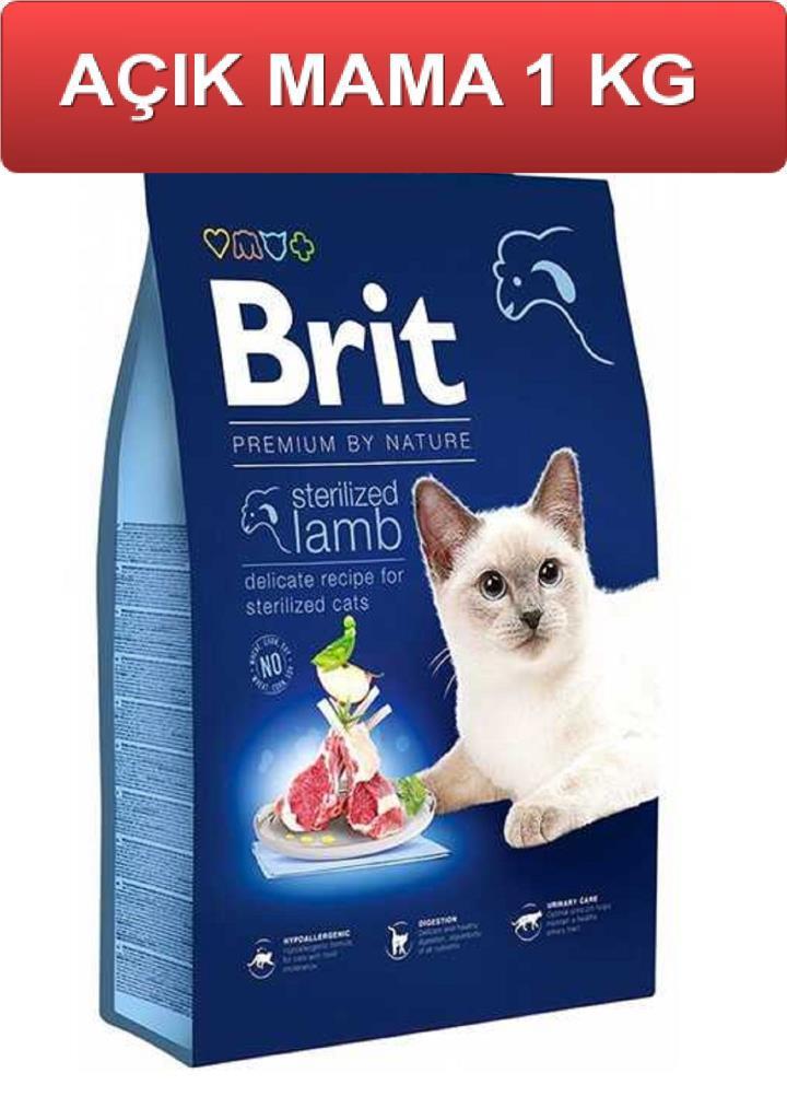 Brit Premium Sterilised Kuzulu Kısırlaştırılmış Kuru Kedi Maması 1 kg