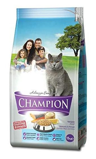 Champion Somon-Pirinç Yetişkin Kuru Kedi Maması 15 kg