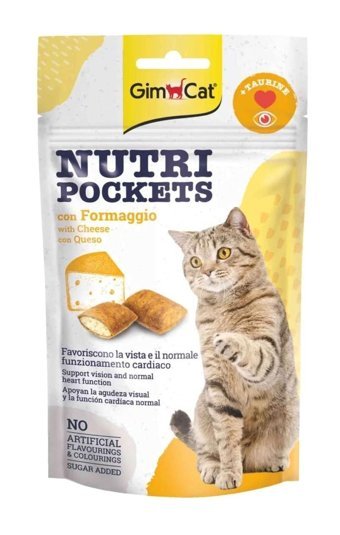 Gimcat Nutripockets Peynir Yetişkin Kedi Ödül Maması 60 gr