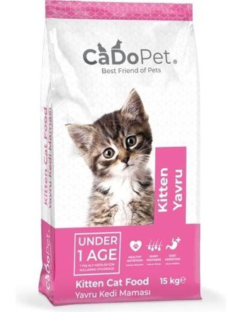 Cado Pet Kitten Tavuklu Yavru Kuru Kedi Maması 15 kg