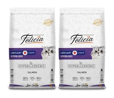 Felicia Urinary Care Somonlu Kısırlaştırılmış Kuru Kedi Maması 2x2 kg