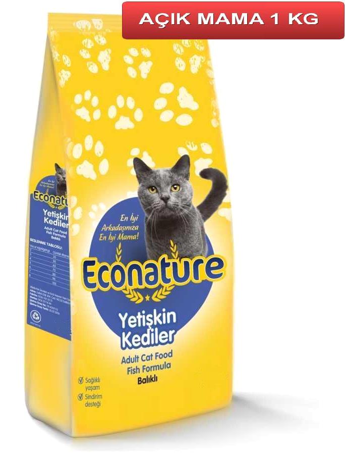 Econature Balıklı Yetişkin Kuru Kedi Maması 1 kg