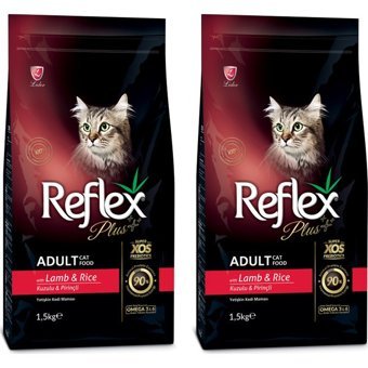 Reflex Plus Kuzu Etli Yetişkin Kuru Kedi Maması 2x1.5 kg
