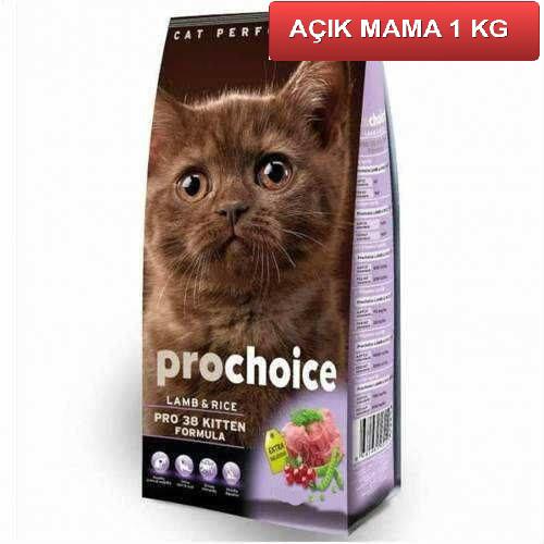 Prochoice Pro 38 Kuzu Etli Yavru Kuru Kedi Maması 1 kg