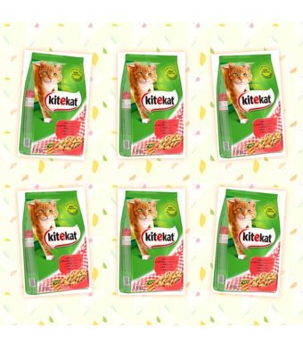 Kitekat Biftekli-Sebzeli Yetişkin Kuru Kedi Maması 6x1.8 kg