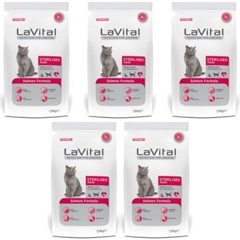 La Vital Somonlu Yetişkin Kuru Kedi Maması 5x1.5 kg
