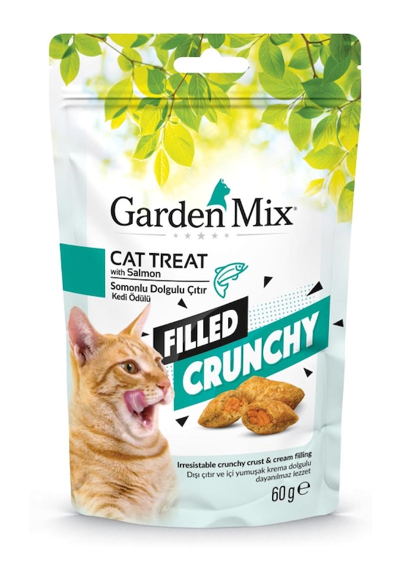 Garden Mix Somonlu Kısırlaştırılmış Az Tahıllı Yetişkin Kedi Ödül Maması 60 gr