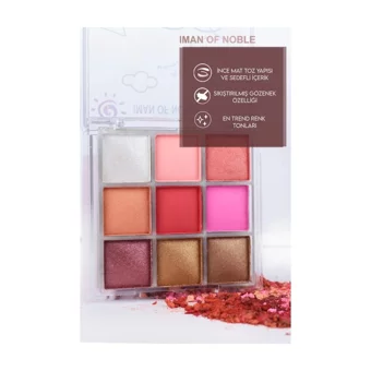 Iman Of Noble No:2 3 Toz Mat Sedefli Far Paleti