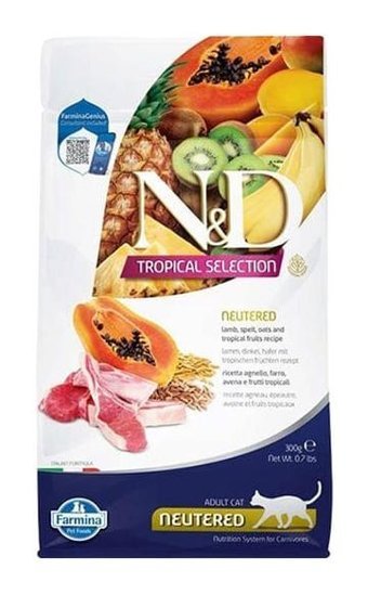 N&d Sterilised Kuzu Etli Kısırlaştırılmış Tahıllı Yetişkin Kuru Kedi Maması 300 gr