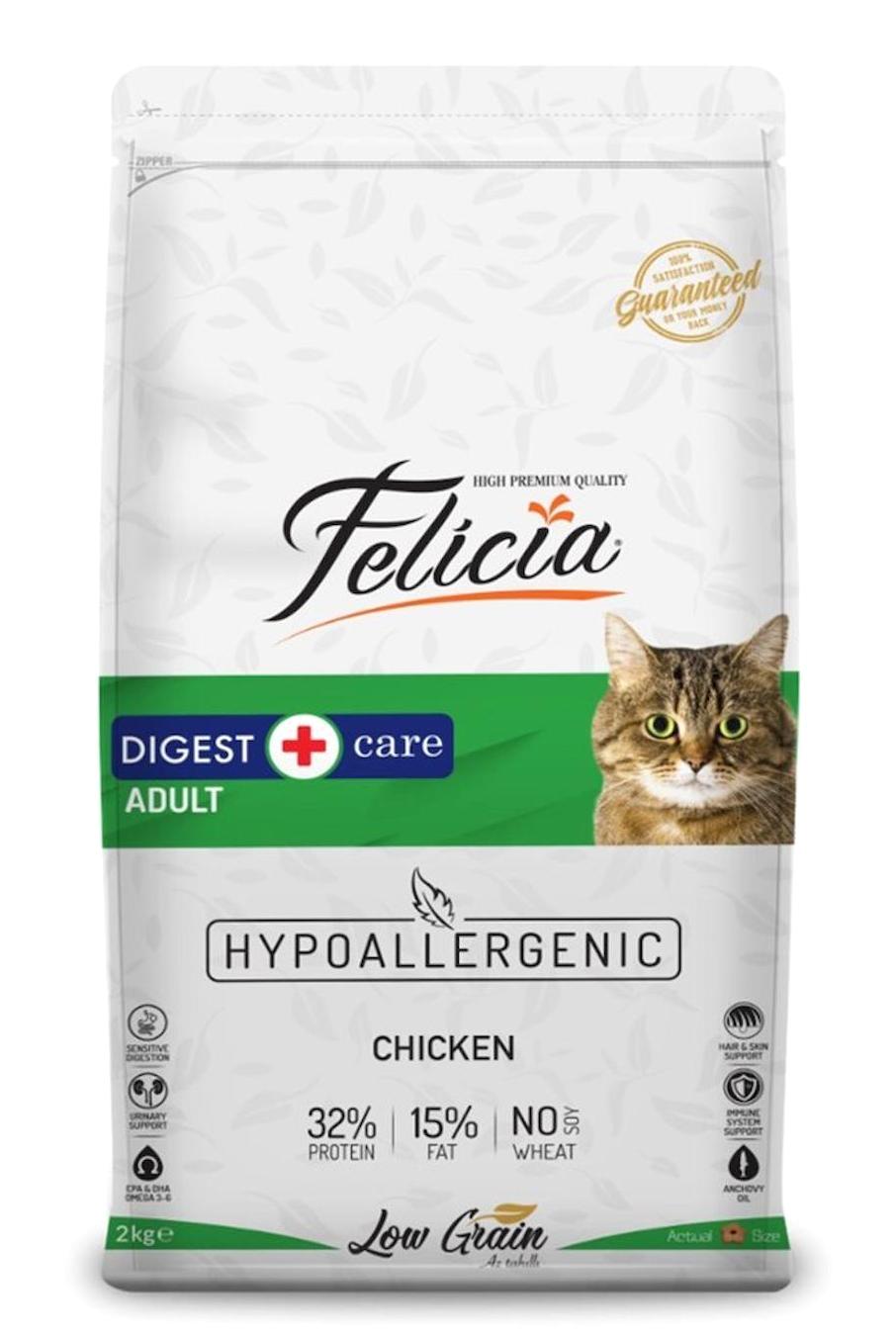 Felicia Hypoallergenic Tavuklu Yetişkin Kuru Kedi Maması 2x2 kg