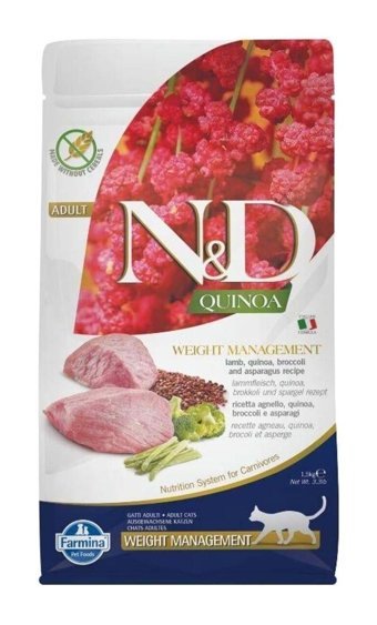 N&d Quinoa Kuzulu Tahılsız Yetişkin Kuru Kedi Maması 1.5 kg