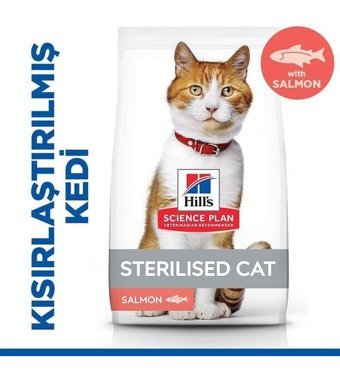 Hills Salmon Somonlu Kısırlaştırılmış Tahıllı Yetişkin Kuru Kedi Maması 1.5 kg