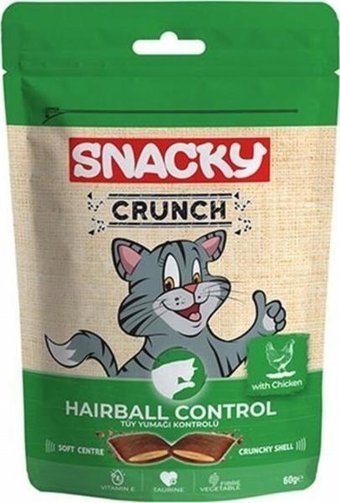 Snacky Crunch Hairball Tavuklu Tahılsız Yetişkin Kedi Ödül Maması 600 gr