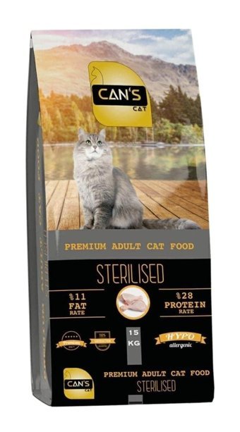 Can's Tavuklu Tahıllı Yetişkin Kuru Kedi Maması 15 kg