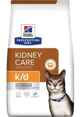 Hill's Diet K/D Tuna Balıklı Tahıllı Yetişkin Kuru Kedi Maması 1.5 kg