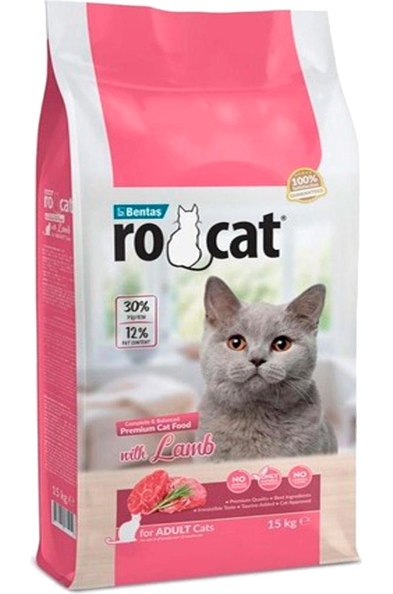 Ro Cat Kuzu Etli Tahıllı Yetişkin Kuru Kedi Maması 15 kg