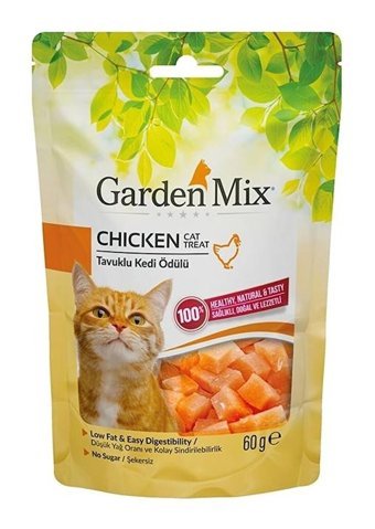Garden Mix Tavuklu Yetişkin Kedi Ödül Maması 60 gr