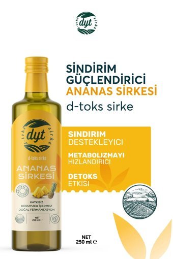 Dyt D-toks Ananas Sirkesi 250 ml