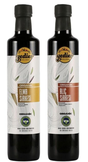 Yedier Organik Alıç-Elma Sirkesi 2x500 ml