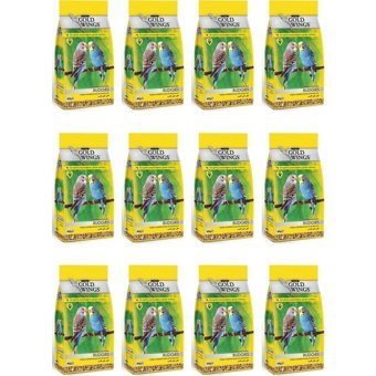 Gold Wings Kabuklu Karışık Vitaminli Muhabbet Kuşu Yemi 12x400 gr