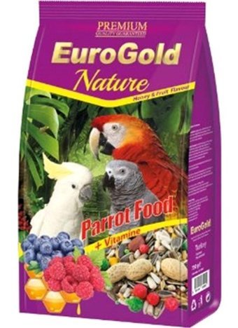 Eurogold Kabuklu Ballı Meyveli Vitaminli Yetişkin Papağan Yemi 5x750 gr