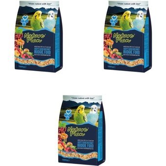 Nature Plan Kabuklu Meyveli Vitaminli Yetişkin Muhabbet Kuşu Yemi 3x1 kg