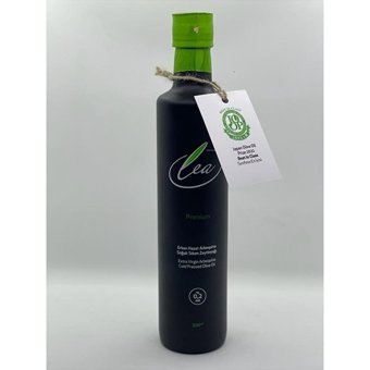 Lea Premium Soğuk Sıkım Organik Polifenollü Cam Birinci Zeytinyağı 500 ml