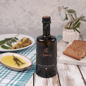 Aymis Edincik Organik Yüksek Polifenollü Cam Sızma Zeytinyağı 500 ml