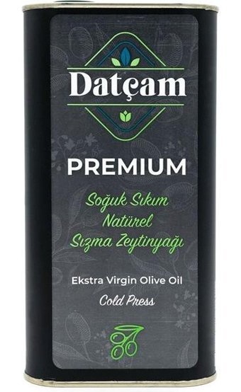 Datçam Premium Soğuk Sıkım Organik Polifenollü Olgun Hasat Teneke Sızma Zeytinyağı 2 lt