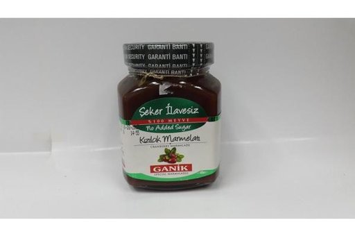 Ganik Şekersiz Kızılcık Marmelatı 350 gr