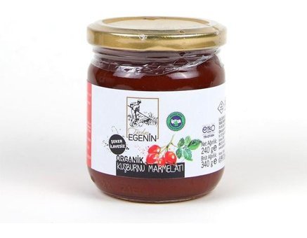 Tardaş Egenin Şekersiz Organik Kuşburnu Marmelatı 240 gr