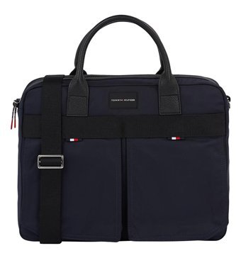 Tommy Hilfiger 16 inç Polyester El Laptop Çantası Lacivert