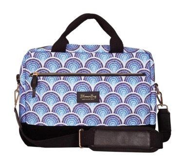 Bloominbag Calm Waves 14 inç Polyester El-Omuz Laptop Çantası Çok Renkli