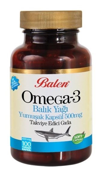 Balen Omega 3 Balık Yağı Kapsül 650 mg 100 Kapsül