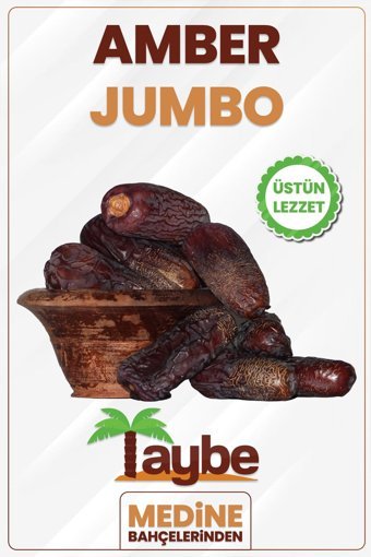 Taybe Jumbo Vegan Glutensiz Arabistan Amber Hurma 5 kg