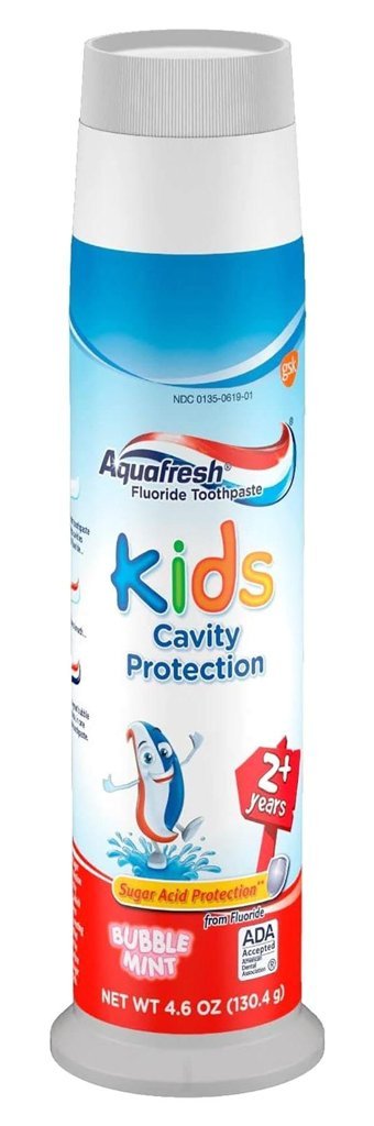 Aquafresh Bubble-Naneli Organik Florürsüz Çocuk Diş Macunu 130 gr