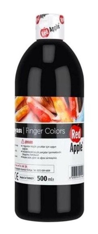 Red Apple Yıkanabilir 500 gr Siyah Parmak Boyası