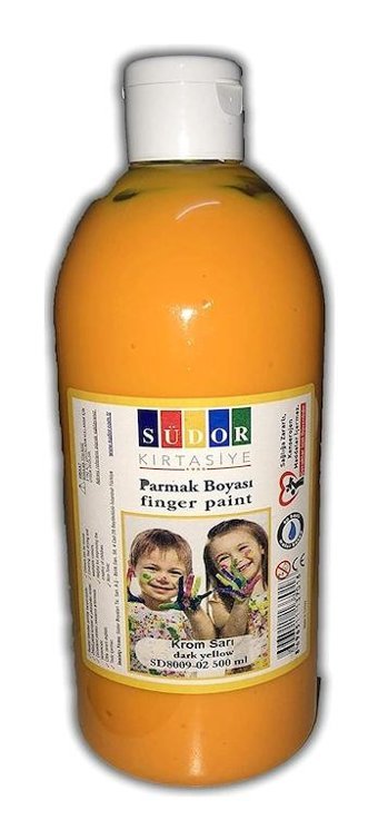 Südor Yıkanabilir 500 ml Krom Sarı Parmak Boyası