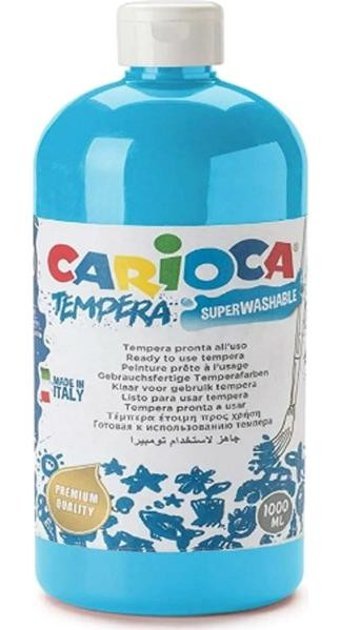 Carioca Super Washable Yıkanabilir 1000 ml Mavi Parmak Boyası